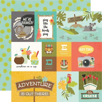 SIMPLE STORIES SIMPLE STORIES SAY CHEESE ADVENTURE AT THE PARK ELEMENTS 2 12x12 CARDSTOCK