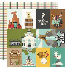 SIMPLE STORIES SIMPLE STORIES SAY CHEESE FRONTIER AT THE PARK ELEMENTS 1 12x12 CARDSTOCK