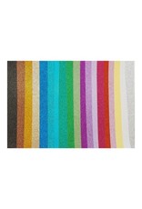 ET CETERA ET CETERA NON-SHED ASSORTED GLITTER CARDSTOCK 8.5x11 19/PK