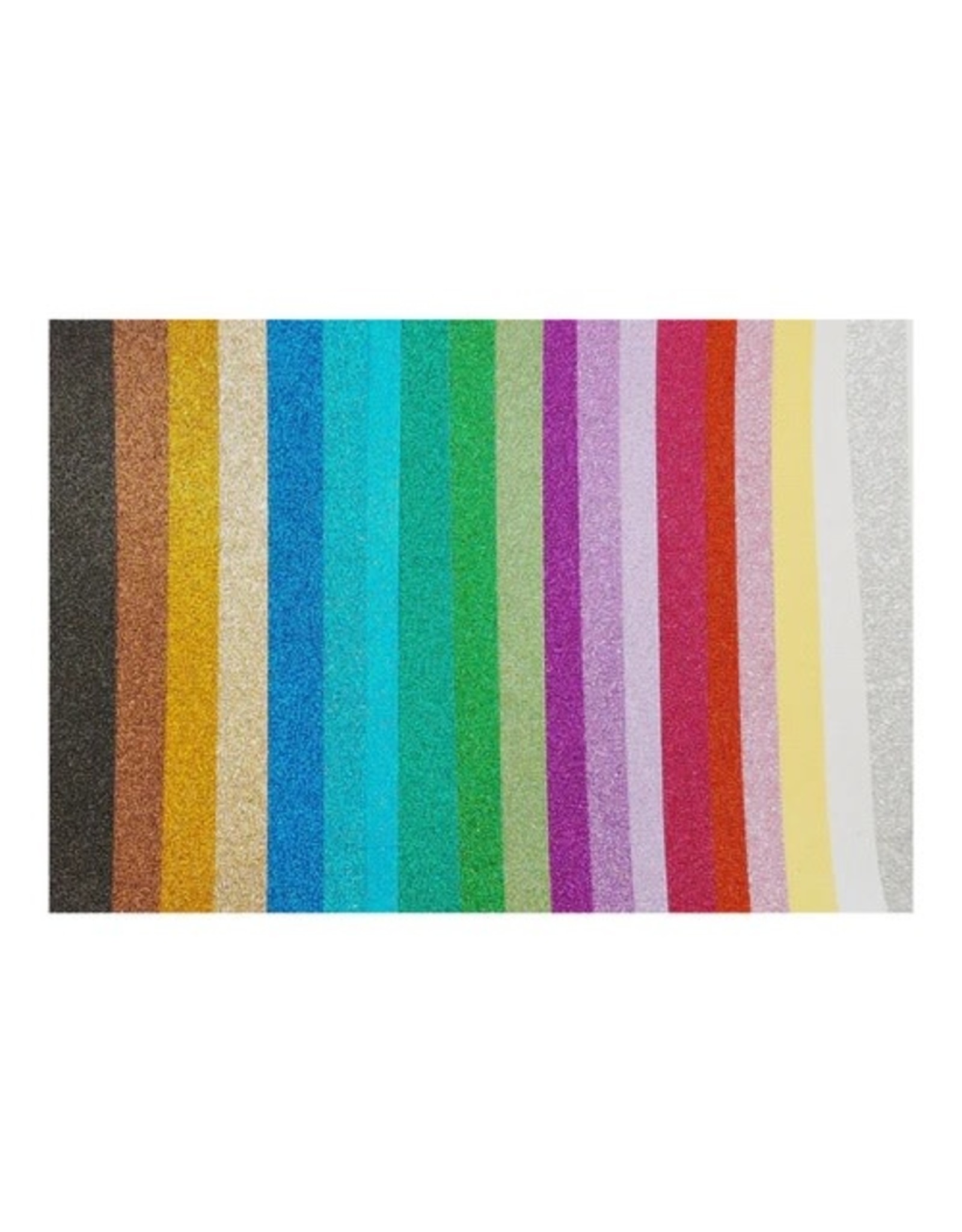 ET CETERA ET CETERA NON-SHED ASSORTED GLITTER CARDSTOCK 8.5x11 19/PK