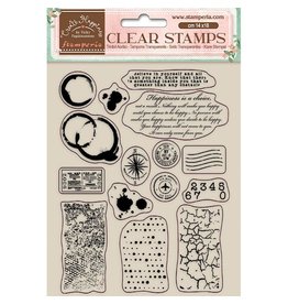 SPELLBINDERS STAMPERIA VICKY PAPAIOANNOU CREATE HAPPINESS ELEMENTS CLEAR STAMP SET