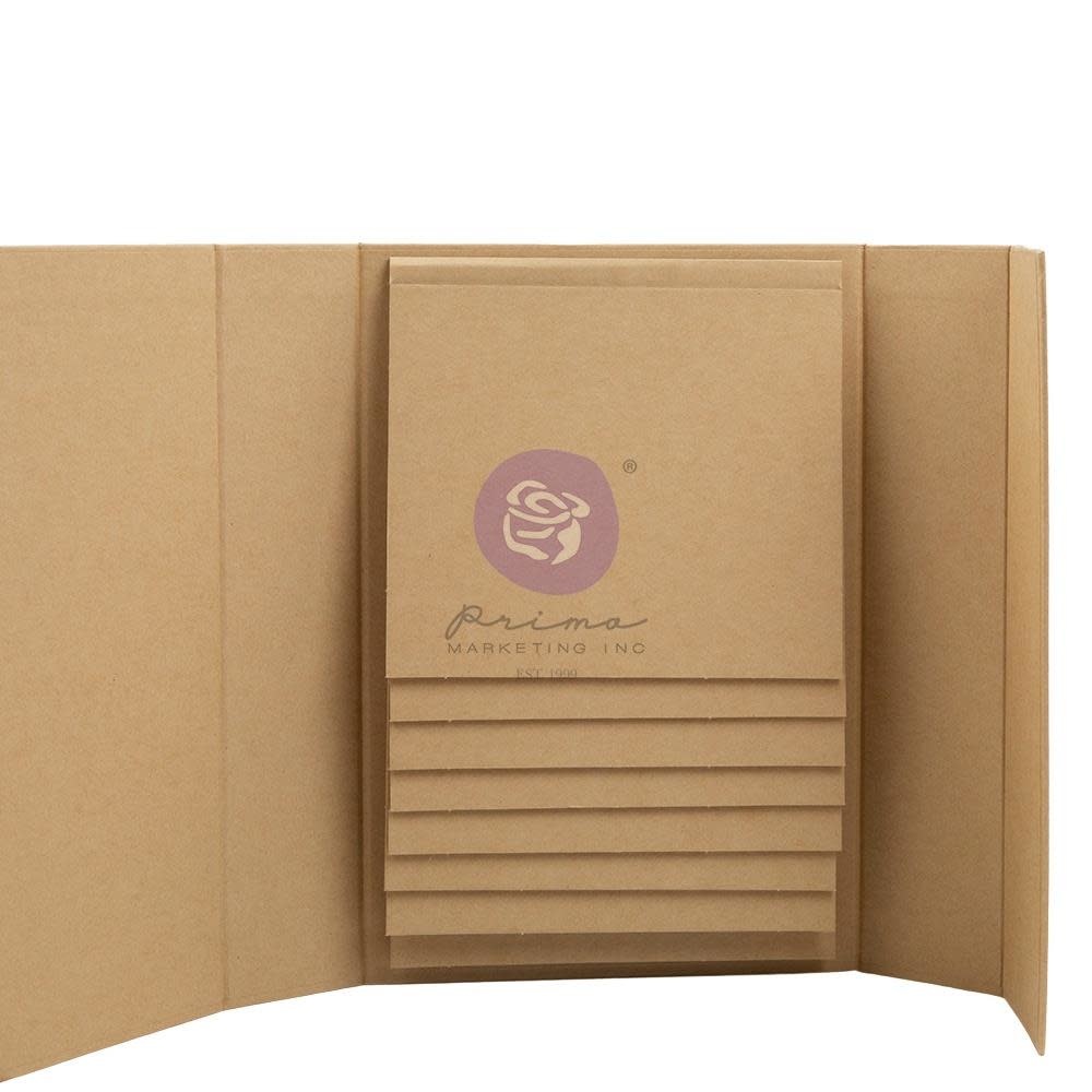 PRIMA PRIMA FRANK GARCIA MEMORY HARDWARE FOLIO SLIM WITH 8 PAGES CHIPBOARD ALBUM