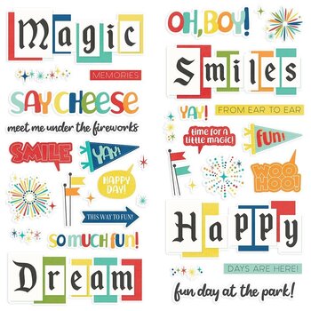 SIMPLE STORIES SIMPLE STORIES SAY CHEESE AT THE PARK FOAM STICKERS 34/PK