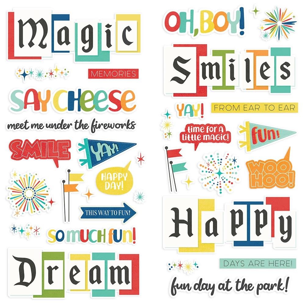 SIMPLE STORIES SIMPLE STORIES SAY CHEESE AT THE PARK FOAM STICKERS 34/PK