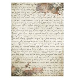 STAMPERIA STAMPERIA ROMANTIC COLLECTION OUR WAY MANUSCRIPT A4 RICE PAPER DECOUPAGE 21X29.7CM