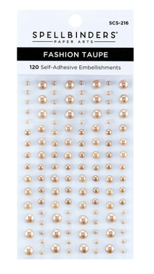 SPELLBINDERS SPELLBINDERS FASHION TAUPE COLOR ESSENTIALS PEARL DOTS