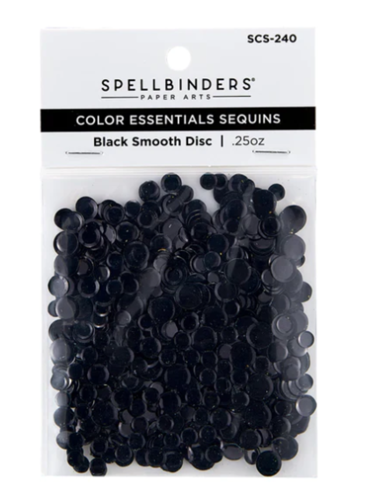 SPELLBINDERS SPELLBINDERS BLACK SMOOTH DISC COLOR ESSENTIAL SEQUINS