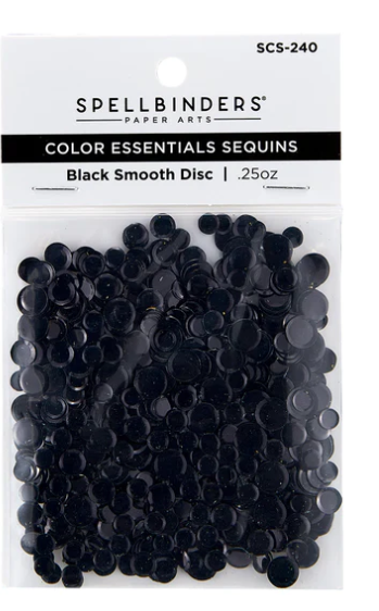 SPELLBINDERS SPELLBINDERS BLACK SMOOTH DISC COLOR ESSENTIAL SEQUINS