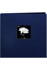 PIONEER PIONEER REGAL NAVY BOOK CLOTH COVER 8x8 POST BOUND ALBUM WITH WINDOW