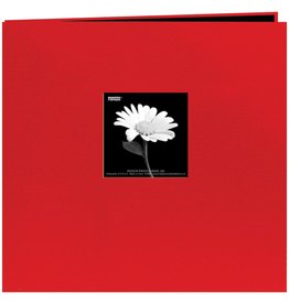 PIONEER PIONEER RED BOOK CLOTH COVER 8x8 POST BOUND ALBUM WITH WINDOW