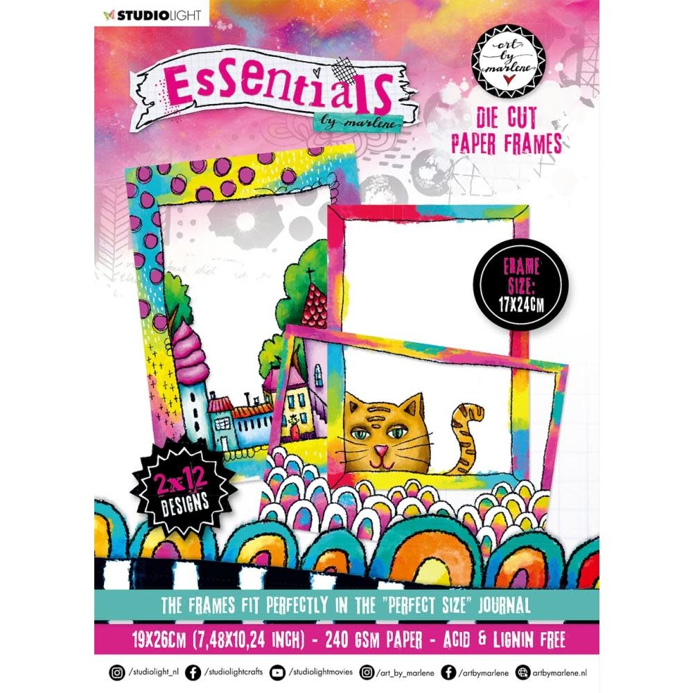 STUDIOLIGHT ART BY MARLENE ESSENTIALS PAPER FRAMES DIE CUT BLOCK