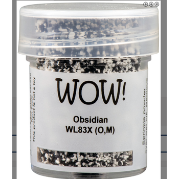 WOW! WOW! OBSIDIAN EMBOSSING POWDER 0.5OZ