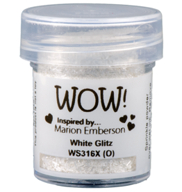 WOW! WOW! MARION EMBERSON WHITE GLITZ EMBOSSING GLITTER 0.5OZ