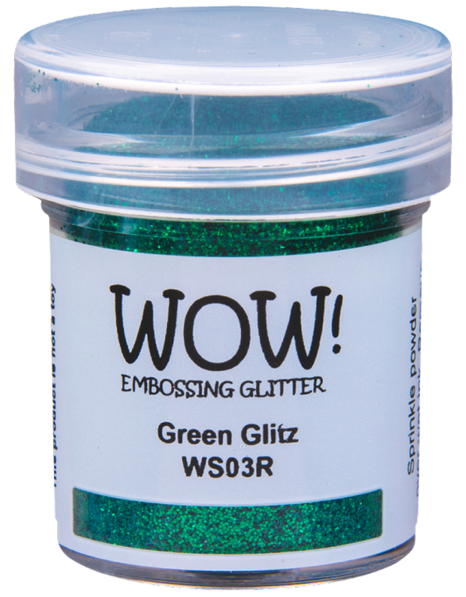 WOW! WOW! GREEN GLITZ EMBOSSING GLITTER 0.5OZ