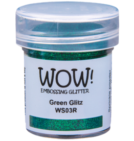 WOW! WOW! GREEN GLITZ EMBOSSING GLITTER 0.5OZ