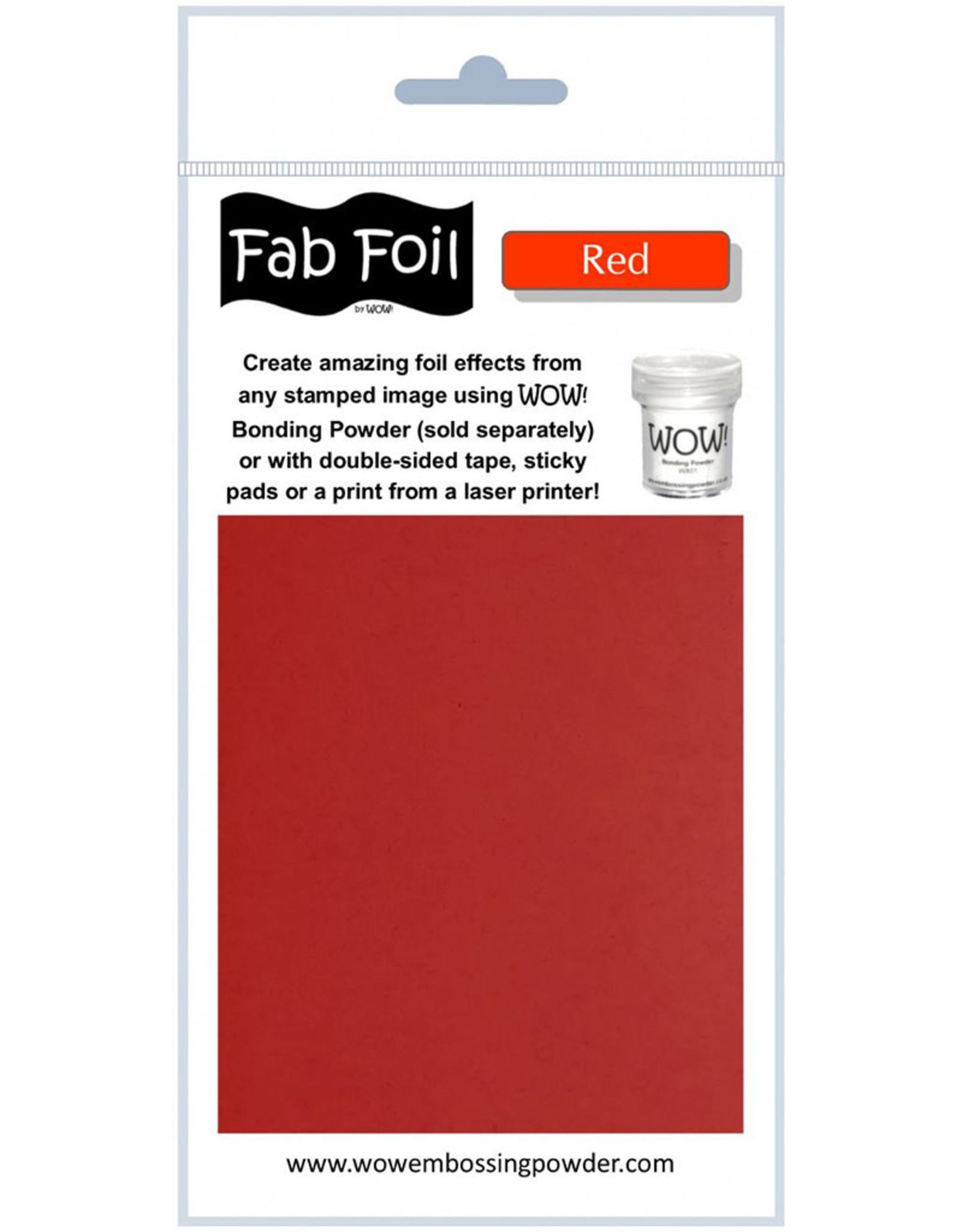 WOW! WOW! RED FAB FOIL 1Mx10CM