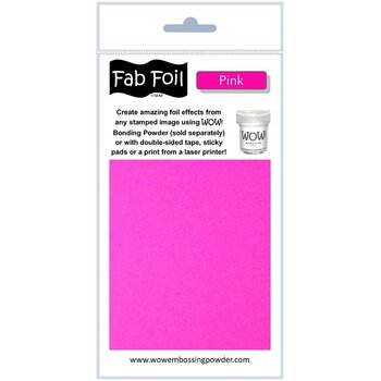 WOW! WOW! FAB FOIL PINK 1 METRE X 10 CM