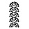 CRAFTERS WORKSHOP THE CRAFTER'S WORKSHOP SLIMLINE RAINBOW DOTS 4x9 STENCIL