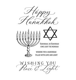 CRAFTERS WORKSHOP THE CRAFTERS WORKSHOP HAPPY HANUKKAH 4x6 CLEAR STAMP SET