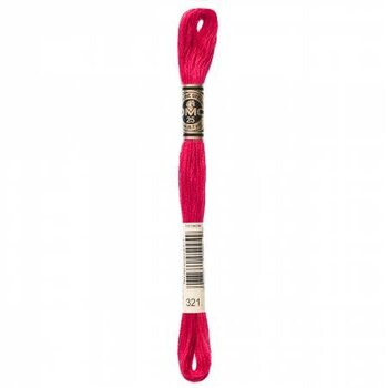 DMC CHRISTMAS RED 6 STRAND EMBROIDERY COTTON FLOSS 8.7yd