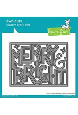 LAWN FAWN LAWN FAWN GIANT OUTLINED MERRY & BRIGHT DIE