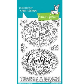 LAWN FAWN LAWN FAWN GIANT THANK YOU MESSAGES CLEAR STAMP SET