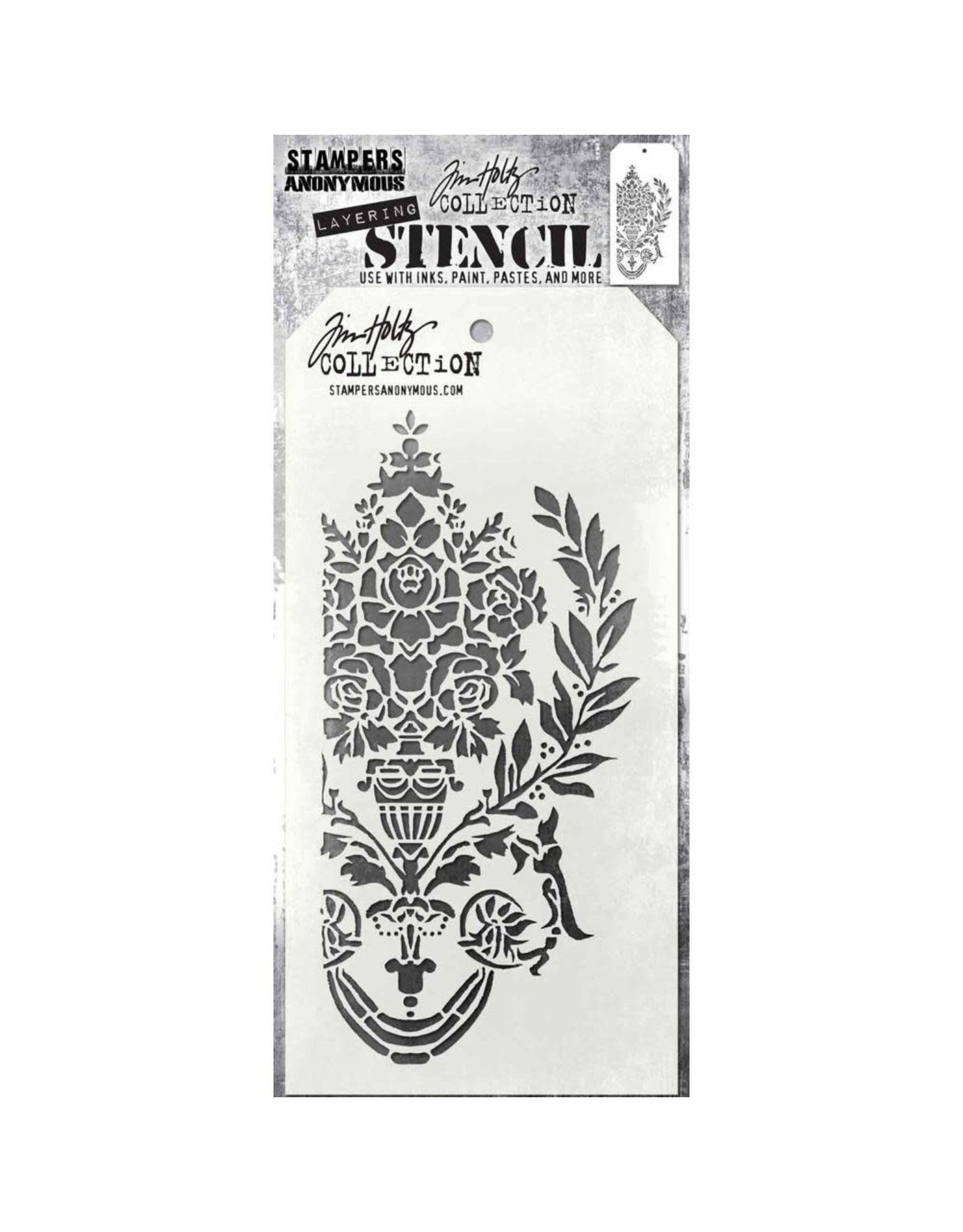 STAMPERS ANONYMOUS STAMPERS ANONYMOUS TIM HOLTZ CREST LAYERING STENCIL