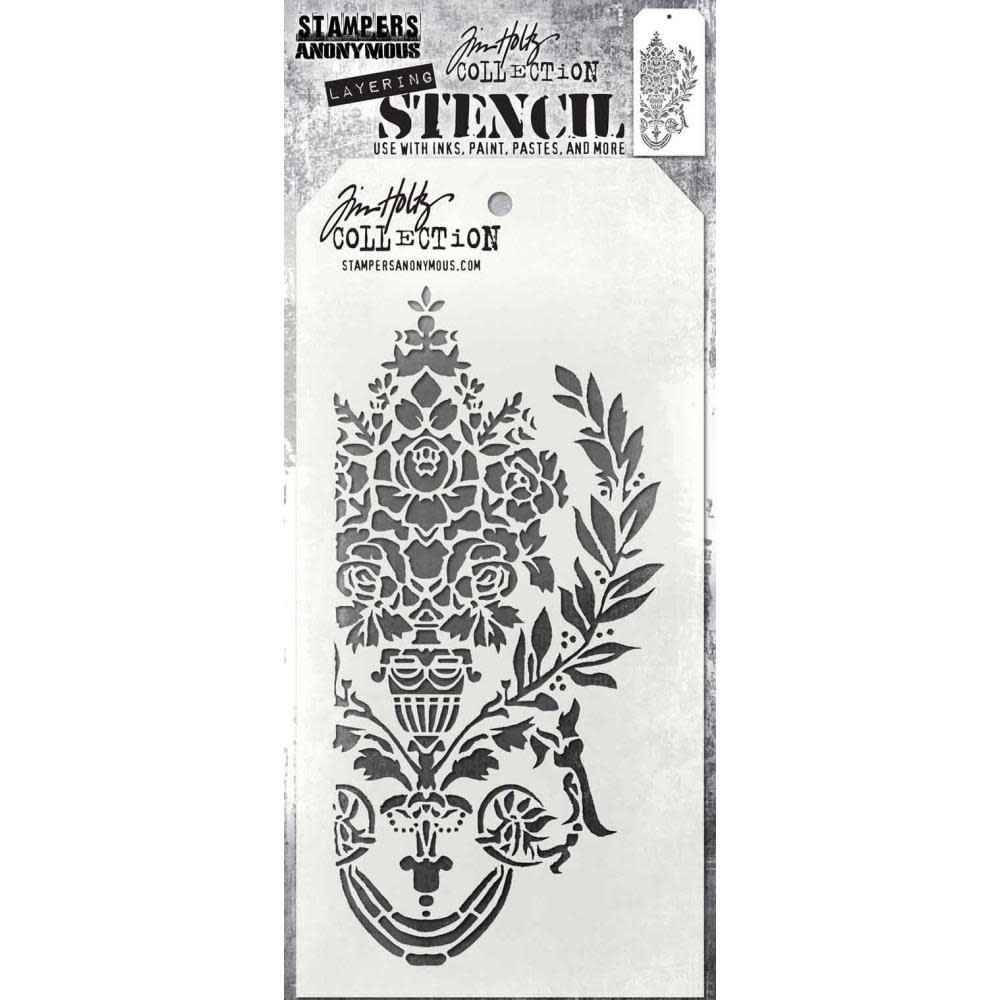 STAMPERS ANONYMOUS STAMPERS ANONYMOUS TIM HOLTZ CREST LAYERING STENCIL