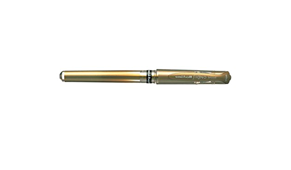 UNI-BALL UNIBALL GEL IMPACT SIGNO PEN GOLD BOLD 1.0MM
