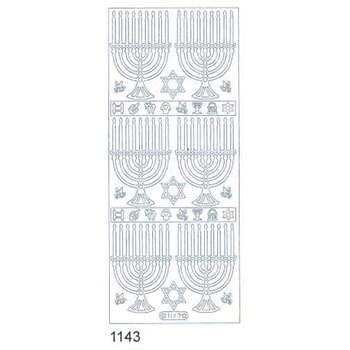 STARFORM STARFORM MENORAH SILVER PEEL OFFS