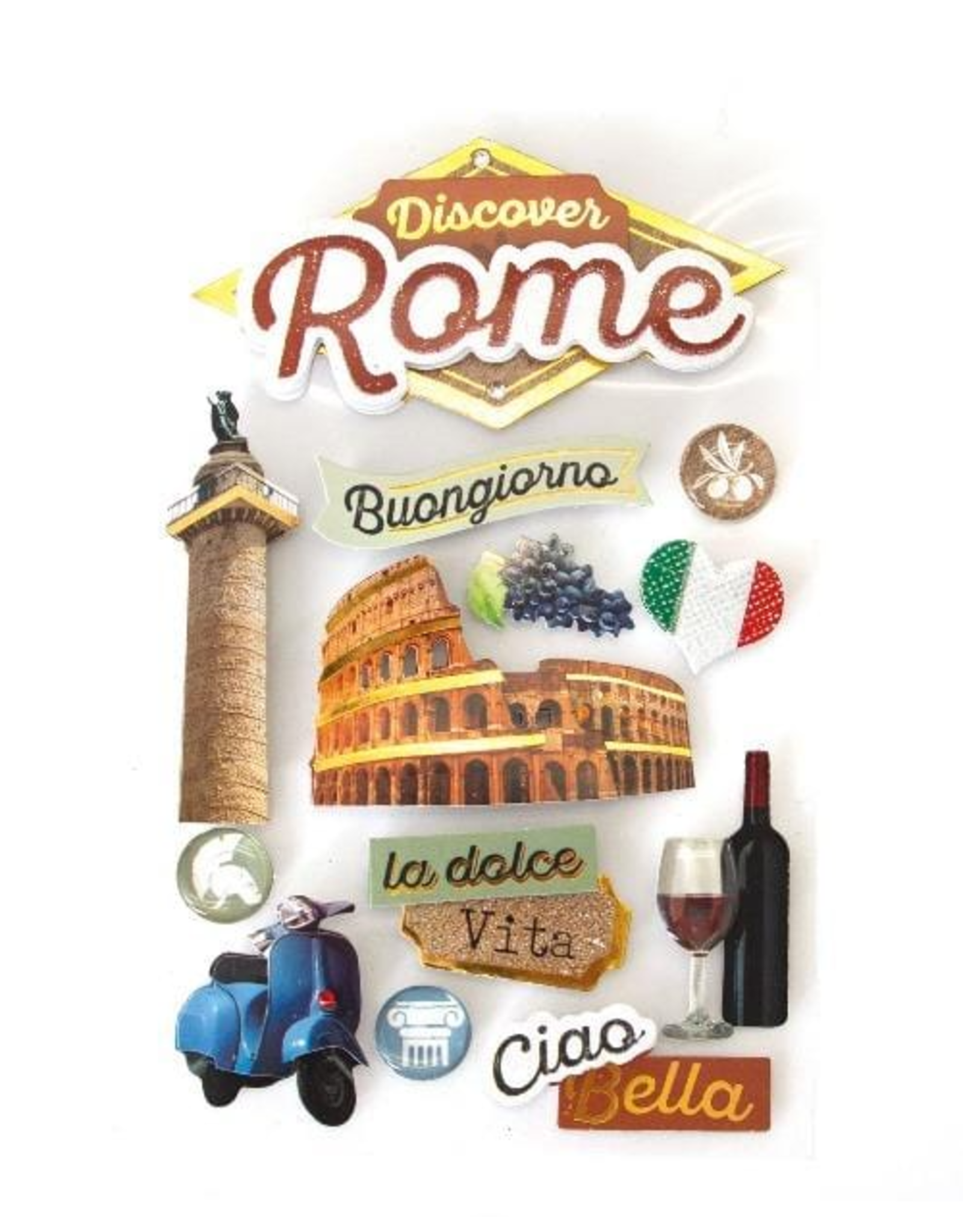 PAPER HOUSE PRODUCTIONS PAPER HOUSE DISCOVER ROME 3D STICKERS