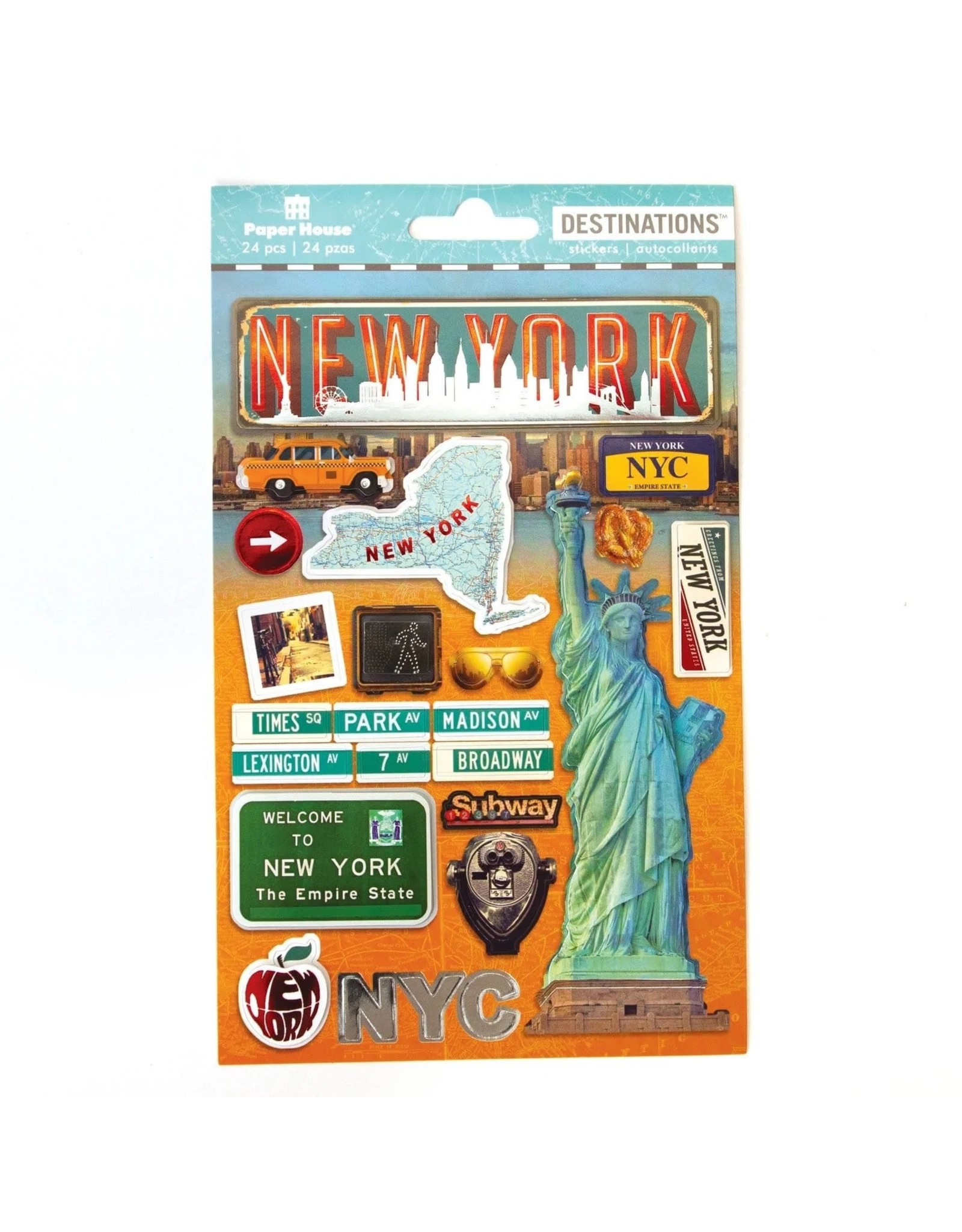 PAPER HOUSE PRODUCTIONS PAPER HOUSE NEW YORK CITY 3D STICKERS