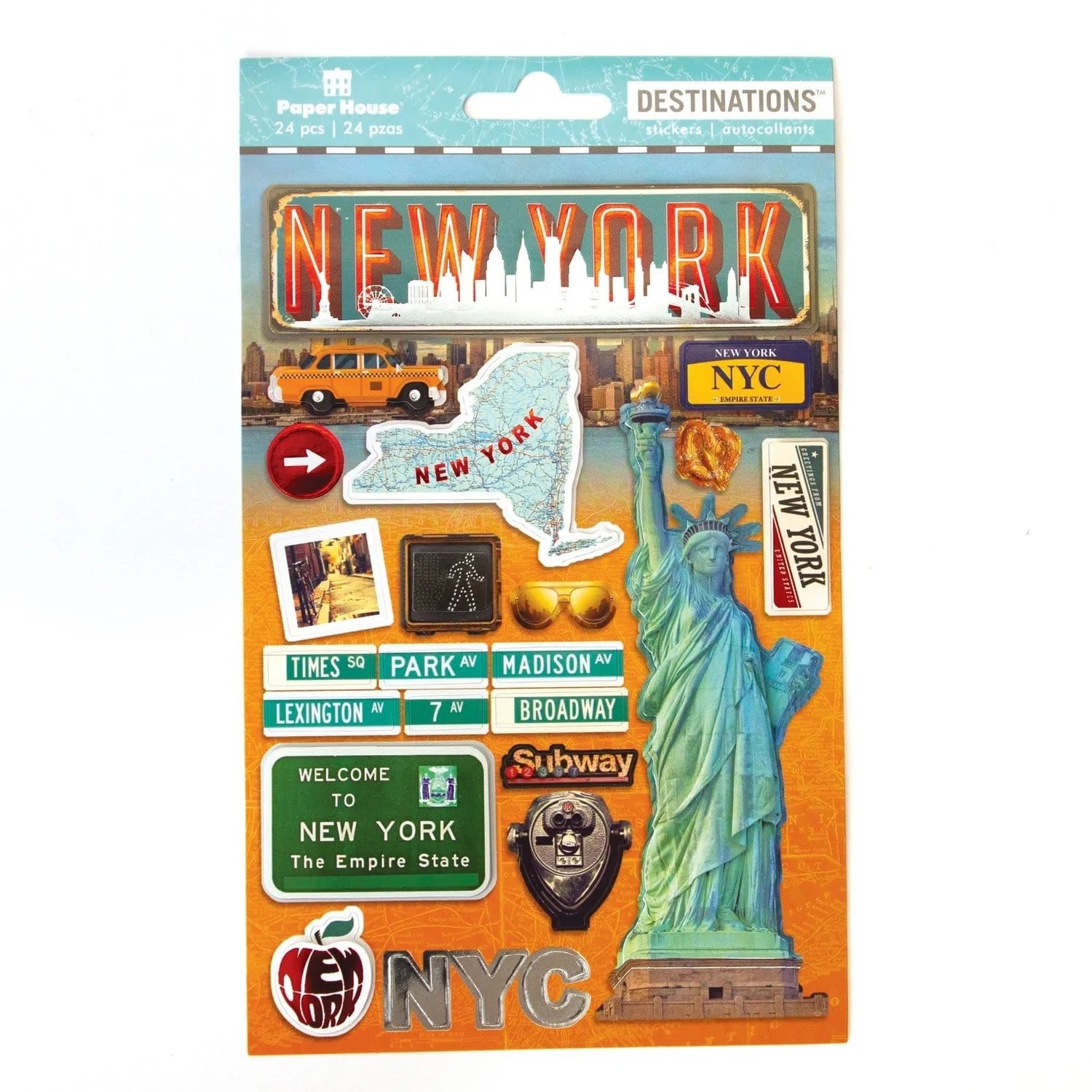 PAPER HOUSE NEW YORK CITY 2D STICKERS Scrapbook Centrale