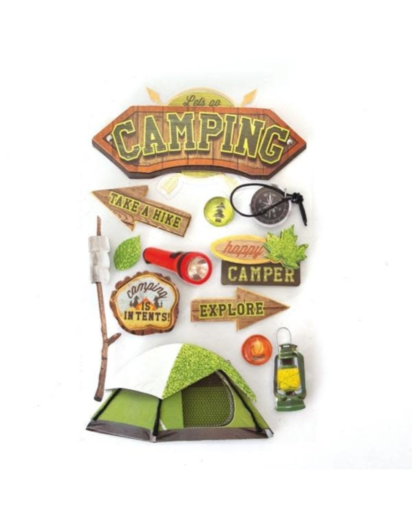 PAPER HOUSE PRODUCTIONS PAPER HOUSE CAMPING 3D STICKERS