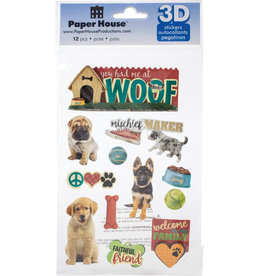 PAPER HOUSE PRODUCTIONS PAPER HOUSE YOU HAD ME AT WOOF 3D STICKERS