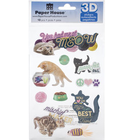 PAPER HOUSE PRODUCTIONS PAPER HOUSE YOU HAD ME AT MEOW 3D STICKERS