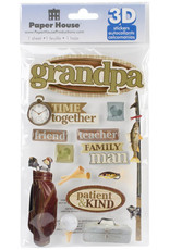 PAPER HOUSE PRODUCTIONS PAPER HOUSE GRANDPA 3D STICKERS