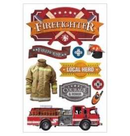PAPER HOUSE PRODUCTIONS PAPER HOUSE FIREFIGHTER 3D STICKERS