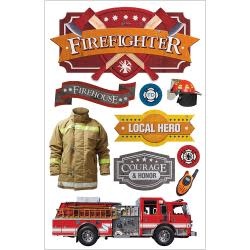 PAPER HOUSE PRODUCTIONS PAPER HOUSE FIREFIGHTER 3D STICKERS