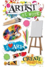 PAPER HOUSE PRODUCTIONS PAPER HOUSE ARTIST AT WORK 3D STICKERS