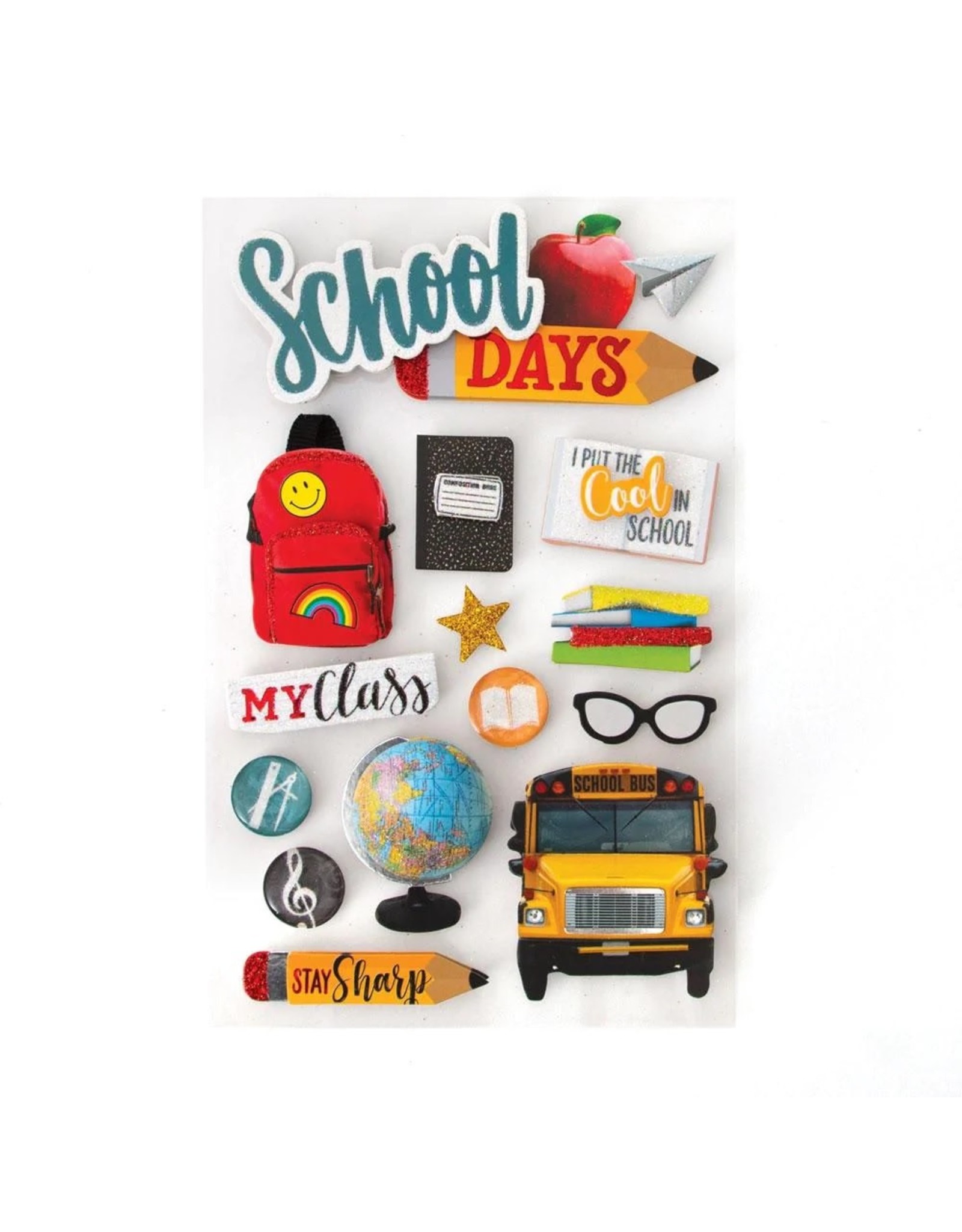PAPER HOUSE PRODUCTIONS PAPER HOUSE SCHOOL DAYS 3D STICKERS