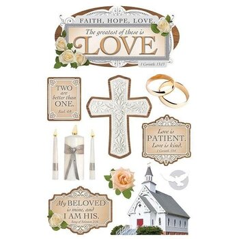 PAPER HOUSE PRODUCTIONS PAPER HOUSE GREATEST IS LOVE 3D STICKERS