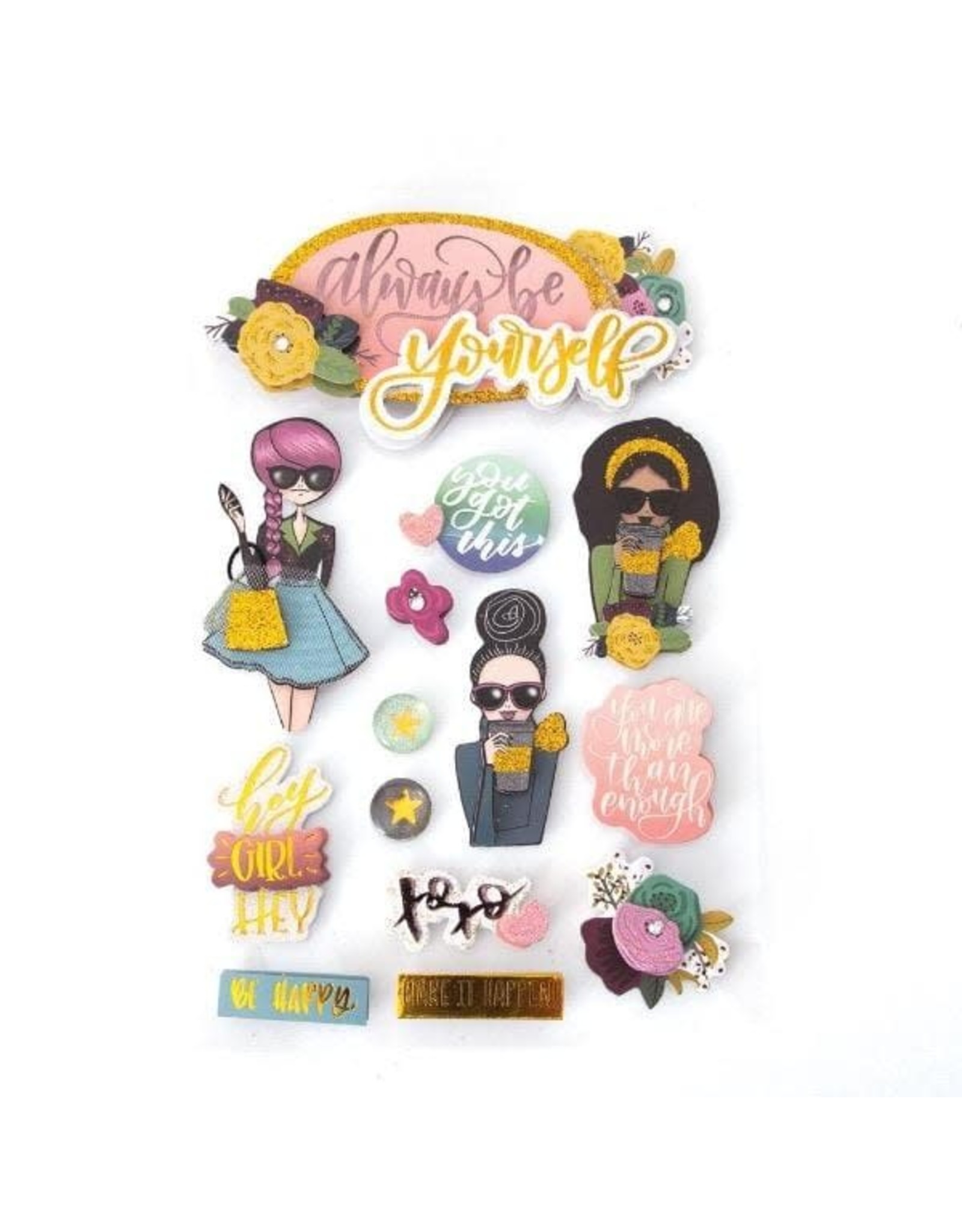 PAPER HOUSE PRODUCTIONS PAPER HOUSE BE YOURSELF 3D STICKERS