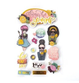 PAPER HOUSE PRODUCTIONS PAPER HOUSE BE YOURSELF 3D STICKERS