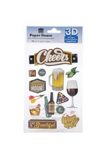 PAPER HOUSE PRODUCTIONS PAPER HOUSE CHEERS II 3D STICKERS