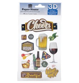 PAPER HOUSE PRODUCTIONS PAPER HOUSE CHEERS II 3D STICKERS