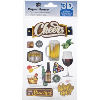 PAPER HOUSE PRODUCTIONS PAPER HOUSE CHEERS II 3D STICKERS