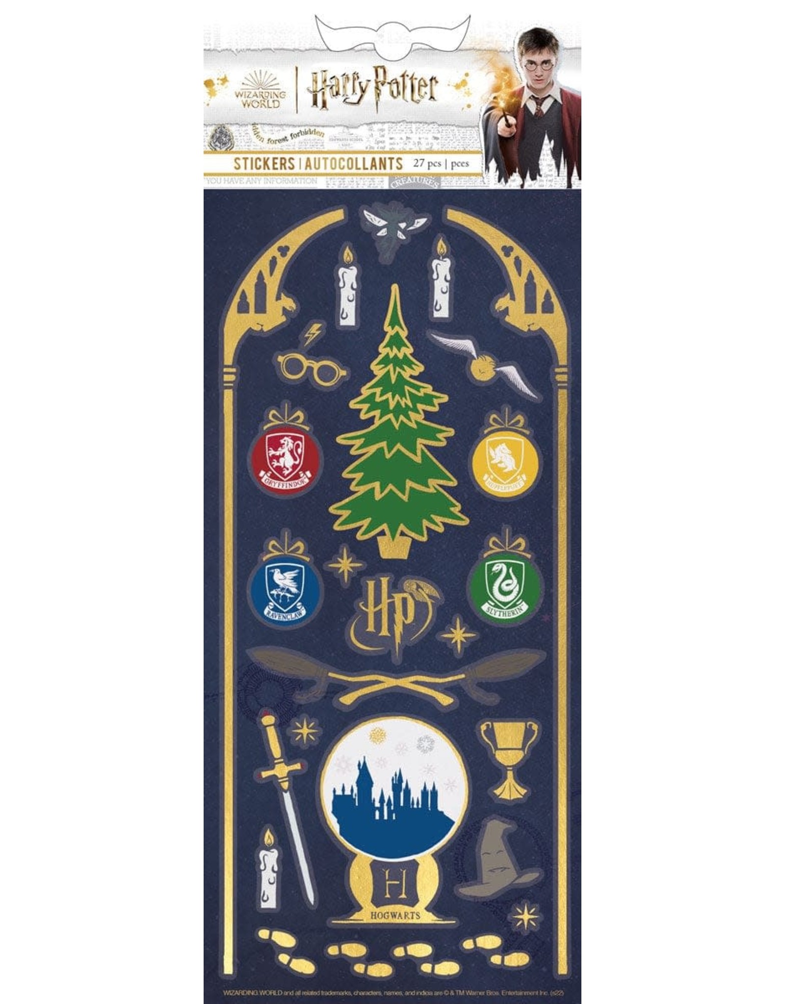 PAPER HOUSE PRODUCTIONS PAPER HOUSE HARRY POTTER FOIL CHRISTMAS AT HOGWARTS STICKERS