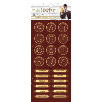 PAPER HOUSE PRODUCTIONS PAPER HOUSE HARRY POTTER FOIL SPELLS AND CHARMS STICKERS