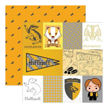 PAPER HOUSE PRODUCTIONS PAPER HOUSE HARRY POTTER HUFFLEPUFF TAG PAPER 12X12